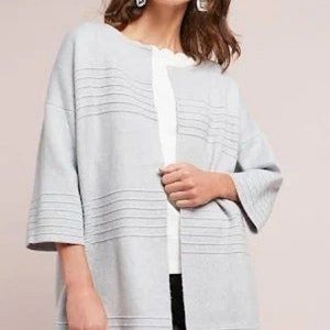 Anthropologie Structured Sweater Coat